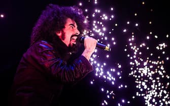 Italian rapper Caparezza performs live at Mediolanum Forum in Milan, Italy, on 06 December 2017 (Photo by Mairo Cinquetti/NurPhoto via Getty Images)