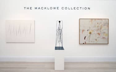 LONDON, ENGLAND - OCTOBER 08: Artworks from The Macklowe Collection, one of the most important collections ever to come to market, are displayed ahead of going on public exhibition at Sothebyâ  s New Bond Street on October 10 in London, England.  The exhibition runs from the 10th-17th October 2021 at Sothebyâ  s New Bond Street, ahead of the collection being offered in major auction on November 15 at Sothebyâ  s New York.  (Photo by Tristan Fewings/Getty Images for Sotheby's)