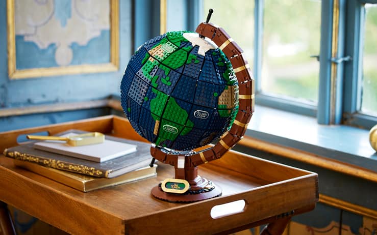 Arriva il mappamondo Lego, 2.585 mattoncini per 'viaggiare' intorno al  globo
