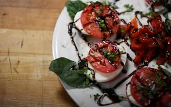 LITTLETON, CO - DECEMBER 21: Caprese plated and ready to be served at Romano's Italian Restaurant on December 21, 2017. Romano's recently celebrated its 50th anniversary. (Photo by AAron Ontiveroz/The Denver Post via Getty Images)