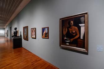 TURIN, ITALY - OCTOBER 13: General view of the GAM (Modern Art Gallery) museum of Turin, site of the "Fattori, Masterpieces and Openesses on Twentieth Century" exhibition on October 13, 2021 in Turin, Italy. (Photo by Roberto Serra - Iguana Press/Getty Images)