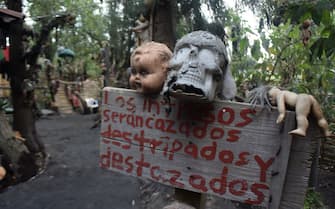 The Island of the Dolls is a place that only Don JuliÃ¡n Santana Barrera inhabited for more than 25 years in a chinampa of Xochimilco and that today represents a horror scene for tourists, with a large number of dolls hanging from the trees and decorating the cabins It has become a worldwide attraction that represents folklore, terror and Mexican traditions. on August 19, 2019 in Mexico City, Mexico.  (Photo by Eyepix/NurPhoto via Getty Images)