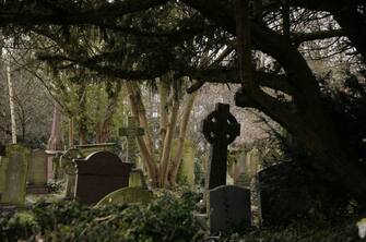 A view of Highgate Cemetery East in Highgate, north London.   (Photo by Yui Mok - PA Images/PA Images via Getty Images)