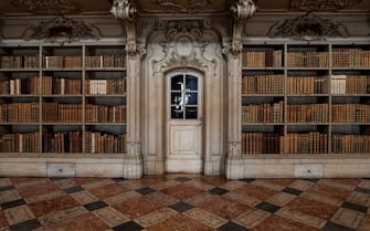 The Mafra Palace Library is pictured on July 18, 2019 in Mafra. - The UNESCO World Heritage Committee approved the registration of the Royal Building of Mafra (the Palace, Basilica, Convent, Cerco Garden and Hunting Park Tapada) as a World Heritage site. (Photo by PATRICIA DE MELO MOREIRA / AFP)        (Photo credit should read PATRICIA DE MELO MOREIRA/AFP via Getty Images)