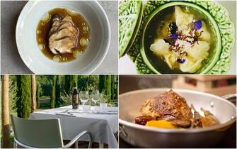 alcuni piatti di ristorante