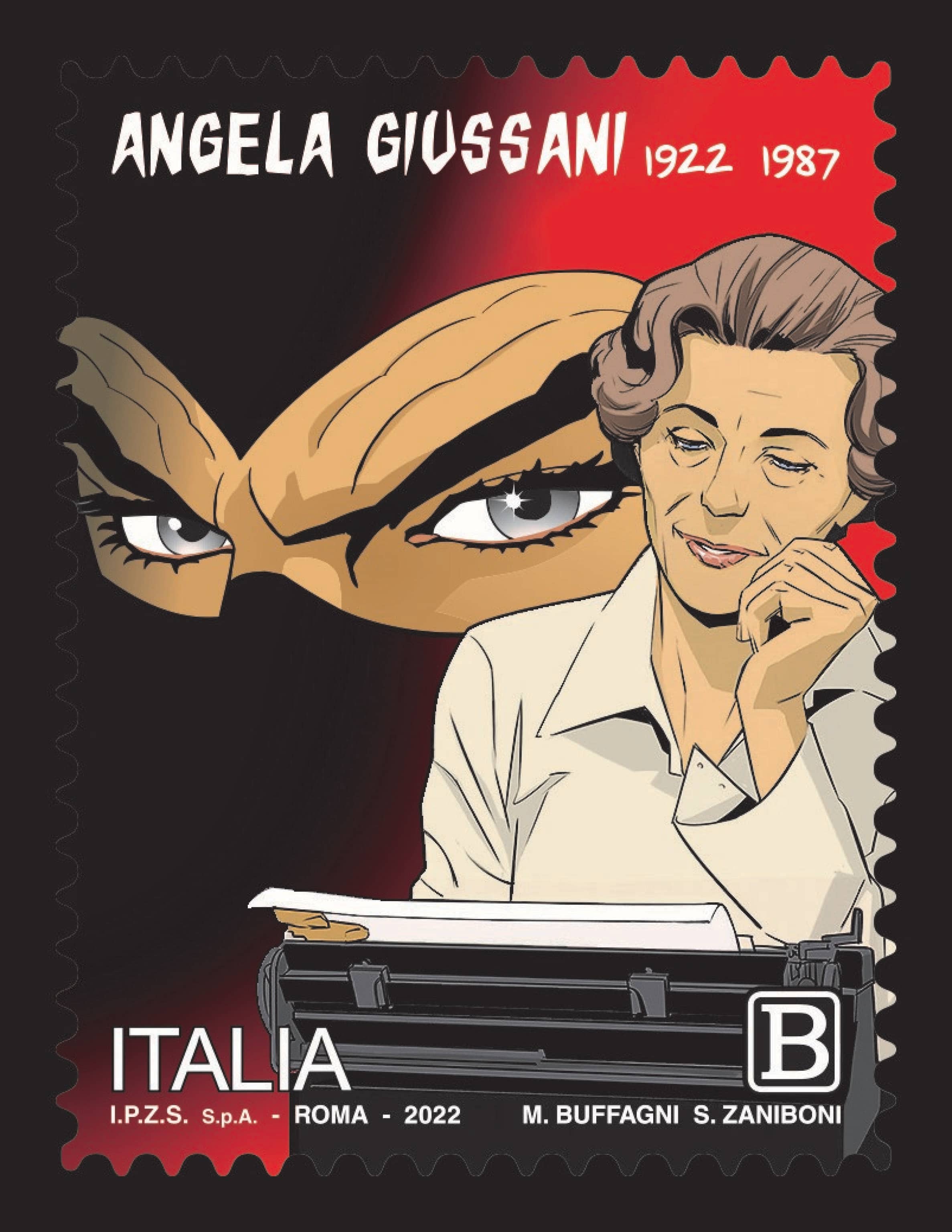 Diabolik, fumetto italiano ''promosso'' a francobollo, Roma, 10 Ottobre 2022. ANSA/US