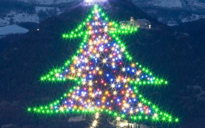 Albero di Natale più grande del mondo sarà acceso a Gubbio
