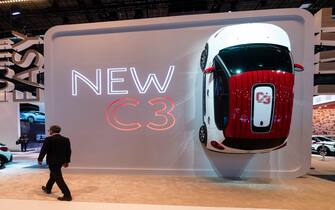 Citroen stand with new C3 at Paris Motor Show 2016