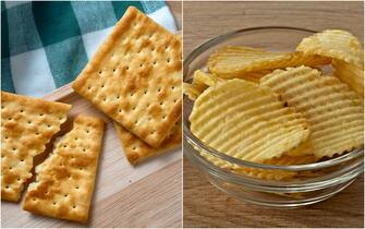 cracker e patatine