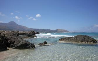 Falassarna beach blue lagoon crete island summer 2020 covid-19 holidays modern high quality prints