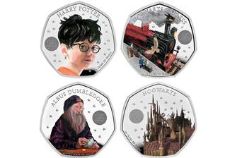 Monete argento Harry Potter