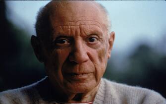 Headshot of Spanish artist Pablo Picasso (1881 - 1973), 1950s. (Photo by Tony Vaccaro/Getty Images)