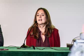 Presentazione della nuova direttrice del Salone internazionale del Libro, Annalena Benini, durante una conferenza stampa organizzata nel pomeriggio del 3 aprile 2023 presso Palazzo Madama a Torino ANSA/JESSICA PASQUALON
