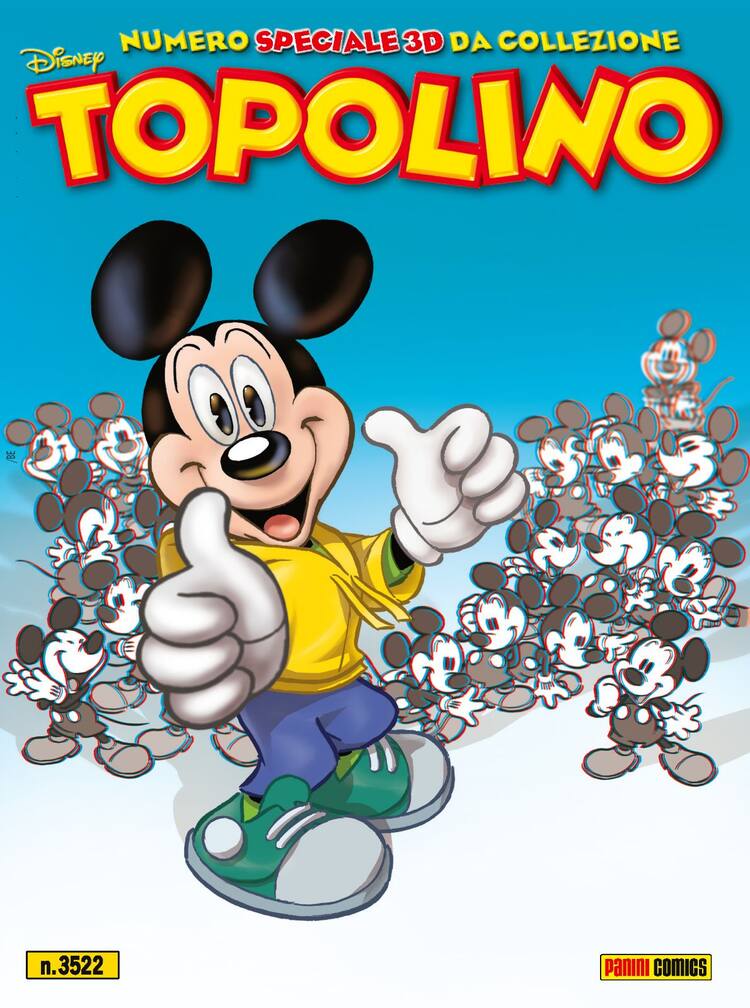 Topolino, sul numero 3522 la prima volta di una storia in 3D