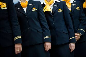 Lufthansa Airlines Flight Attendants.