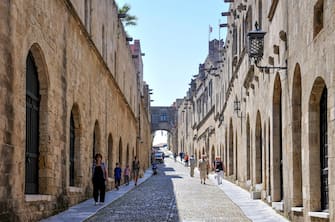 Street of the Knights, Old Town, City of Rhodes, Rhodes, Dodecanese, Greece