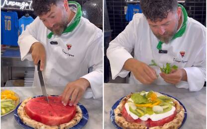 La pizza all'anguria di Vincenzo Capuano scatena le critiche. VIDEO