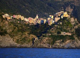 MANAROLA, ITALY - NOVEMBER 1, 2015: The colorful village of Manarola one of five villages which comprise the Cinque Terre region popular with tourists. The string of centuries-old villages on the rugged Italian Riviera coastline, and the surrounding hillsides, are all part of the Cinque Terre National Park and is a UNESCO World Heritage site. (Photo by Robert Alexander/Getty Images)