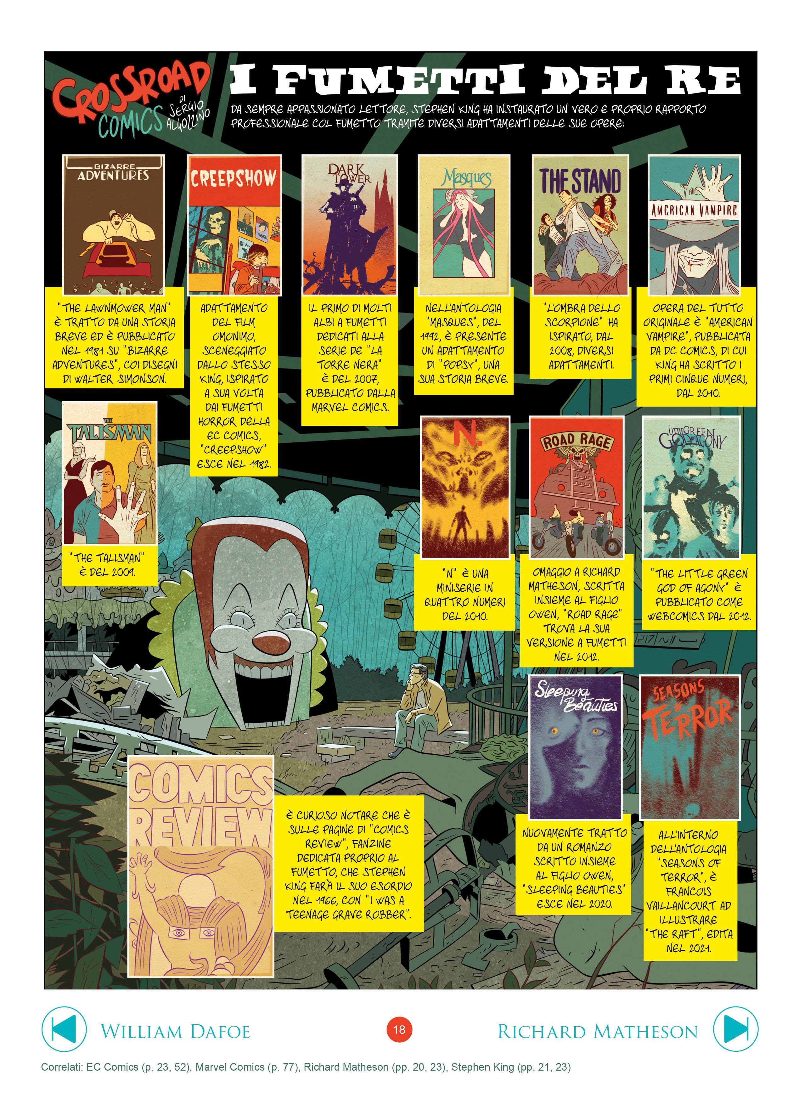 Stephen King e i fumetti su Crossroad Comics di Sergio Algozzino