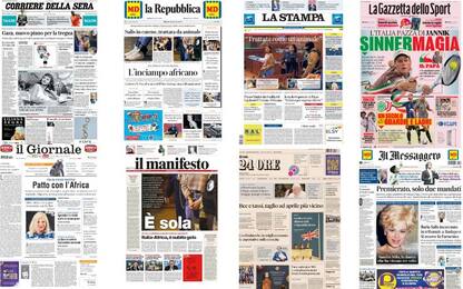 Le prime pagine dei quotidiani di oggi 30 gennaio: la rassegna stampa