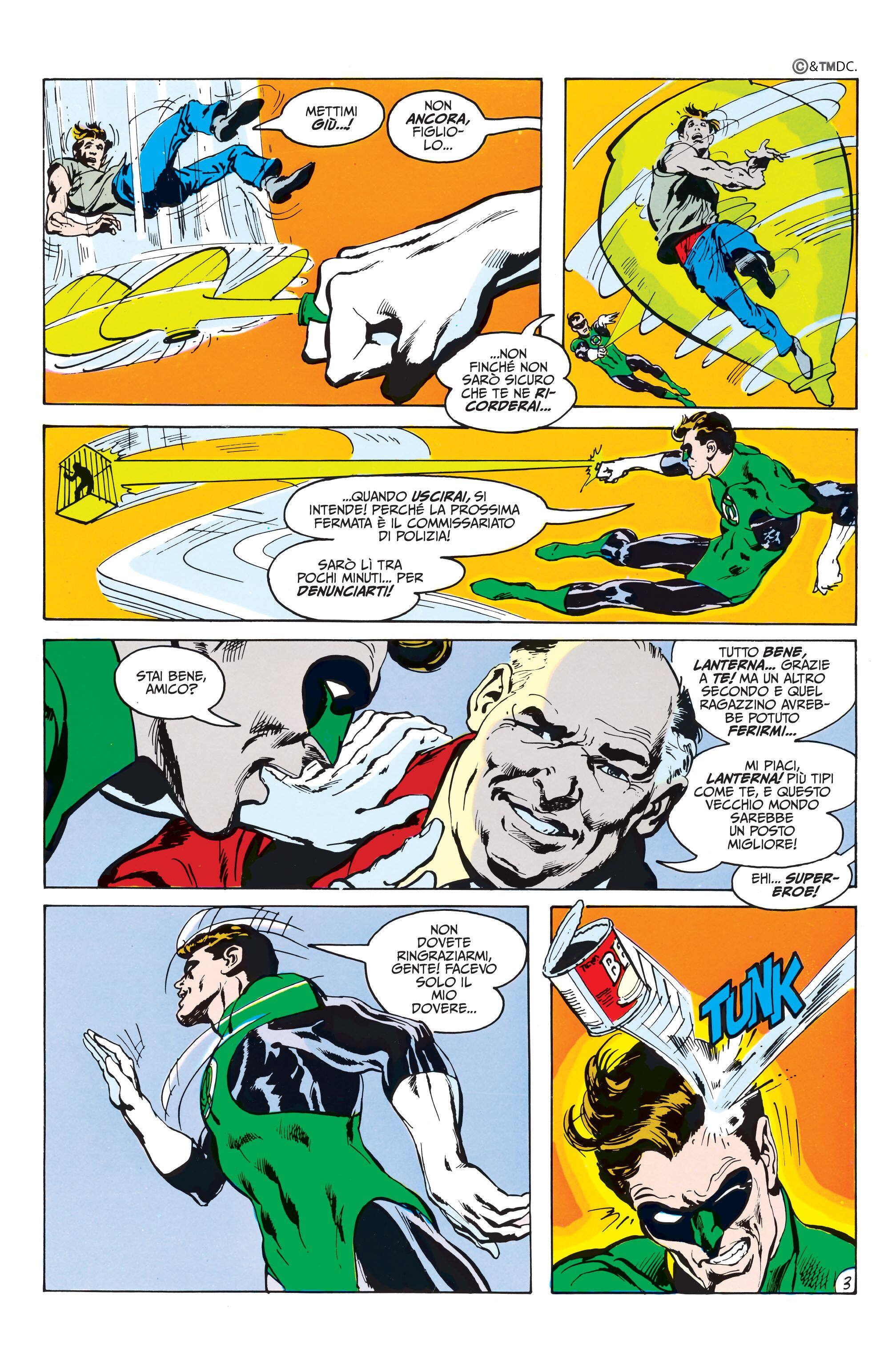 Una tavola tratta da Lanterna Verde/Freccia Verde di Dennis O'Neil e Neal Adams