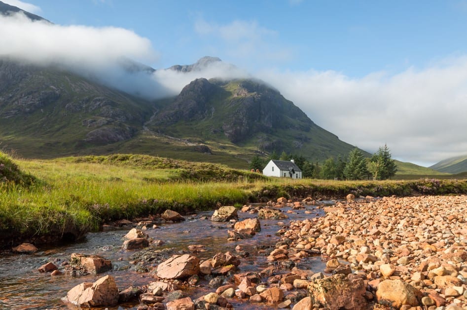 "Lagangarbh Hut”, casa situata a Glencoe, nelle Highlands scozzesi