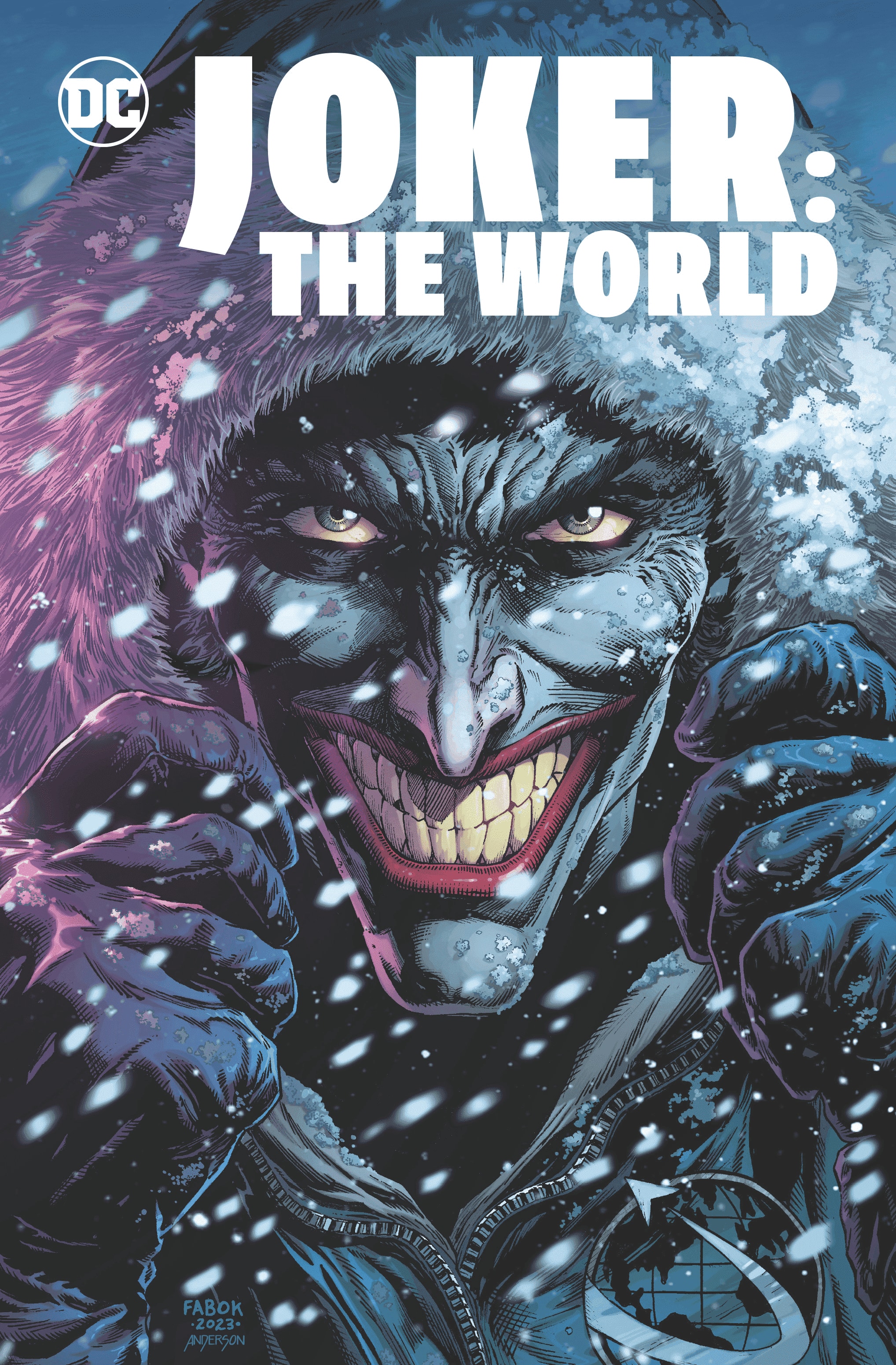 La copertina dell'edizione italiana di Joker: Il Mondo, in arrivo per Panini Comics il 17 settembre 2024