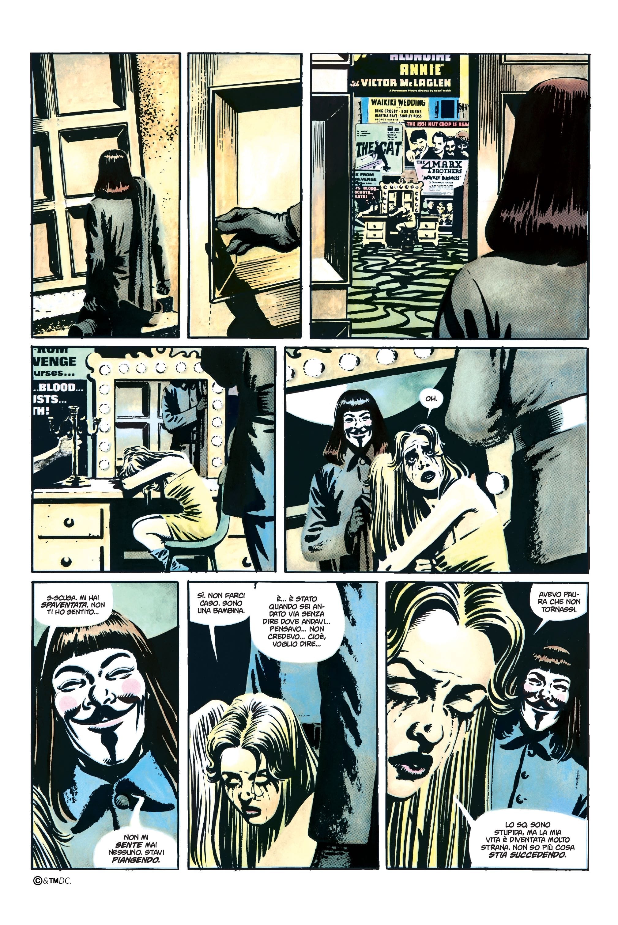 Immagine tratta da V per Vendetta, edizione Absolute, DC Comics Panini