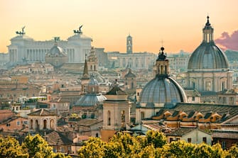 Nell'immagine i tetti di Roma