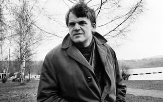 Portrait taken on October 14, 1973 shows Czech-born French writer Milan Kundera. (Photo by AFP) (Photo by -/AFP via Getty Images)