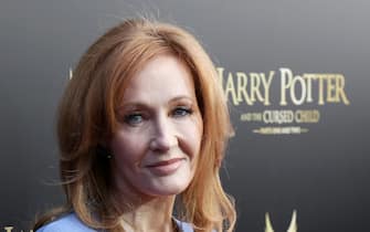 J. K. Rowling attends the Broadway Opening Day performance of 'Harry Potter and the Cursed Child Parts One and Two' at The Lyric Theatre on April 22, 2018 in New York City.