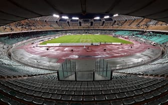498624166 BARI, ITALY - NOVEMBER 24: General view of Stadio San Nicola before a tournament between FC Internazionale, AC Milan and AS Bari at Stadio San Nicola on November 24, 2015 in Bari, Italy. (Photo by Giuseppe Bellini/Getty Images)