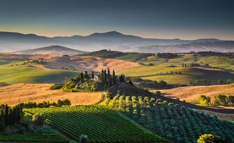 Nell'immagine un panorama della Val D'Orcia