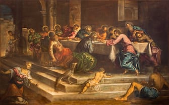 In foto un dipinto di Tintoretto della Chiesa di Santo Stefano