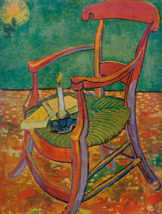 Le Fauteuil De Gauguin', 1888. From Van Gogh Paintings, introduction by Graham Reynolds. (Lindsay Drummond, Ltd & Les Editions du Chene, London & Paris, 1947). Artist Vincent van Gogh.(Photo by The Print Collector/Getty Images)