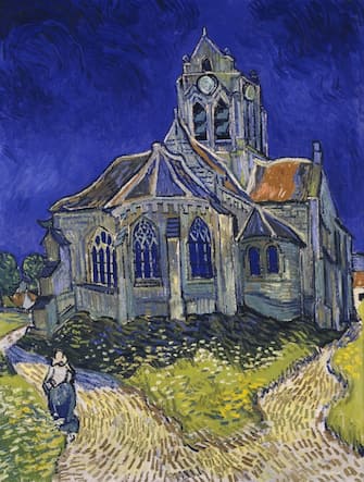 The Church in Auvers-sur-Oise, View from the Chevet, 1890. Artist: Gogh, Vincent, van (1853-1890) (Photo by Fine Art Images/Heritage Images/Getty Images)