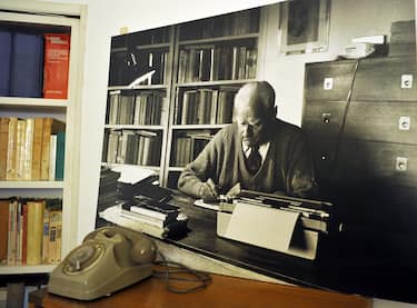 Lo studio della Casa Museo Alberto Moravia, inaugurata il 29 novembre 2010 dalla fondazione Alberto Moravia.
ANSA/CLAUDIO PERI