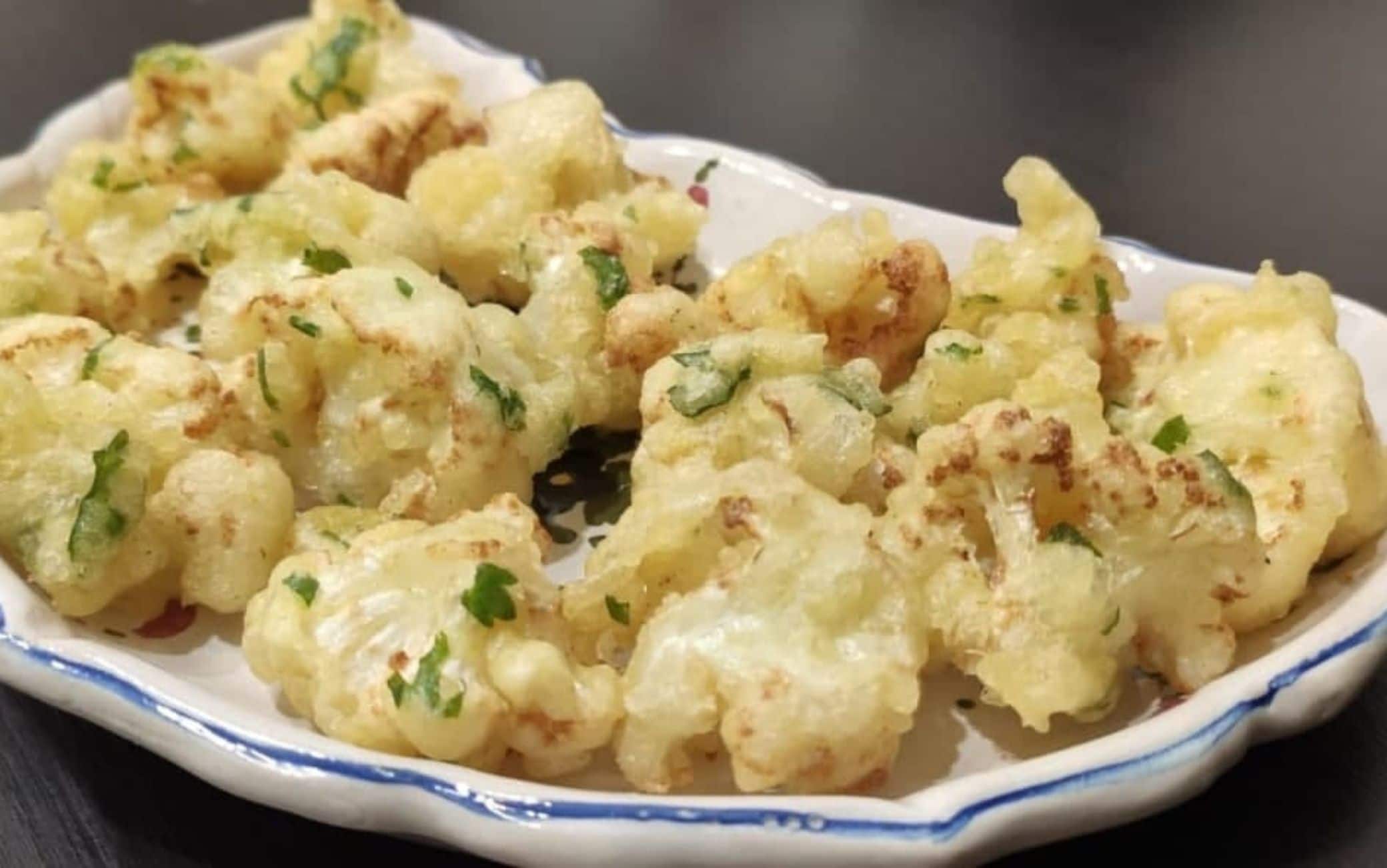 cavolfiore in tempura