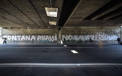 Milano, compare murale contro Fontana 'assassino' e Sala 'zerbino'