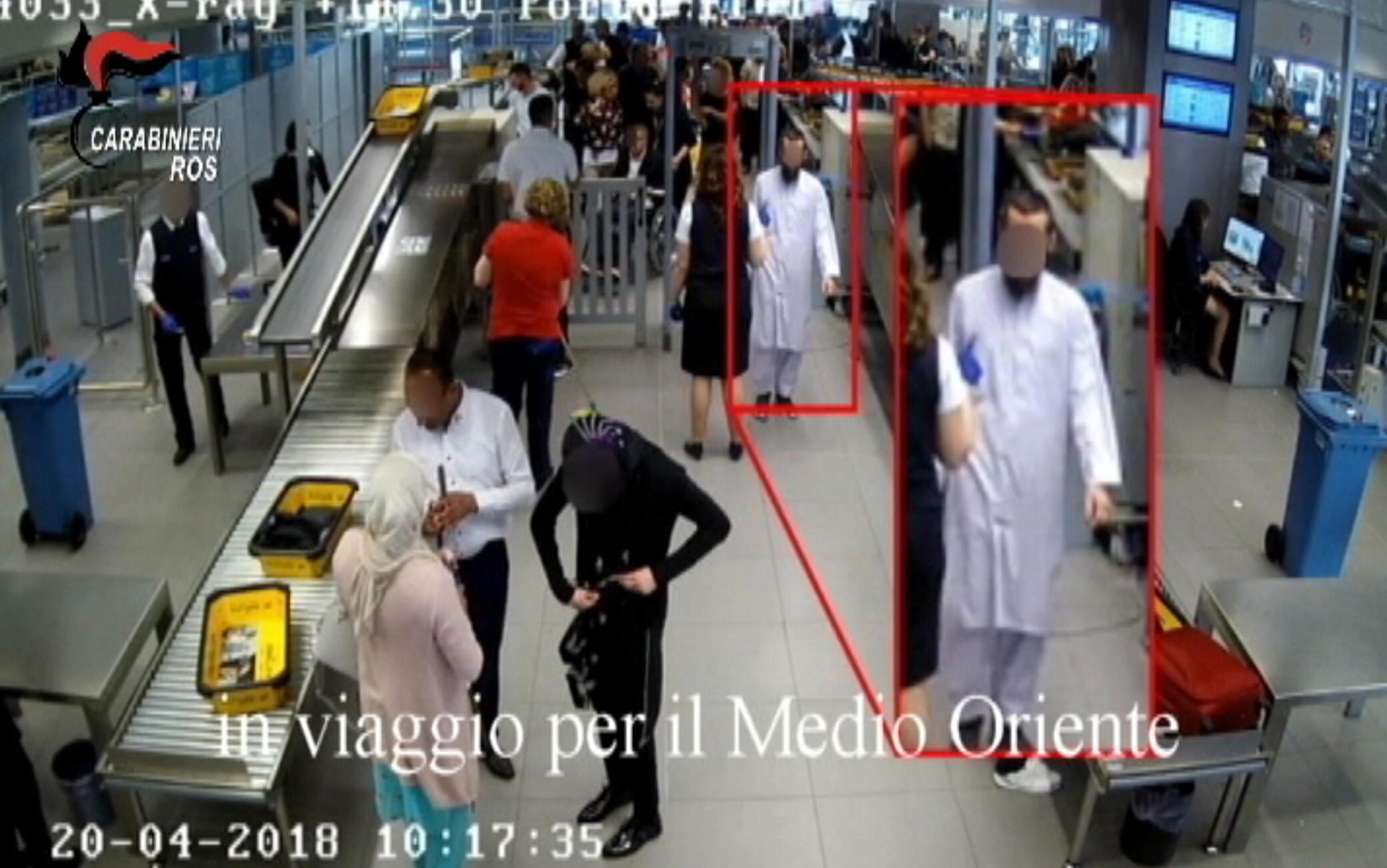 A handout frame made available by the Italian Carabinieri press office on 08 July taken from a video of the Carabinieri shows the interceptions of an anti-terrorism operation that led to the arrest of Nicola Ferrara, 38 years old originally from Bari for apology and instigation to join ISIS in Milan, 08 July 2020.
ANSA / ROS CARABINIERI HO EDITORIAL USE ONLY NO SALES