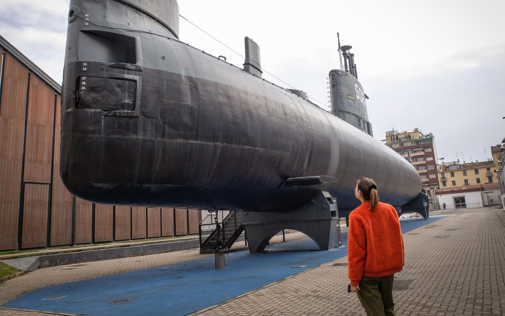 Rimasto chiuso il sottomarino Toti alla riapertura, dopo la pausa dovuta all’emergenza del coronavirus Covid-19, del Museo della Scienza e Tecnologia, Milano, 3 marzo 2020. Ansa/Matteo Corner