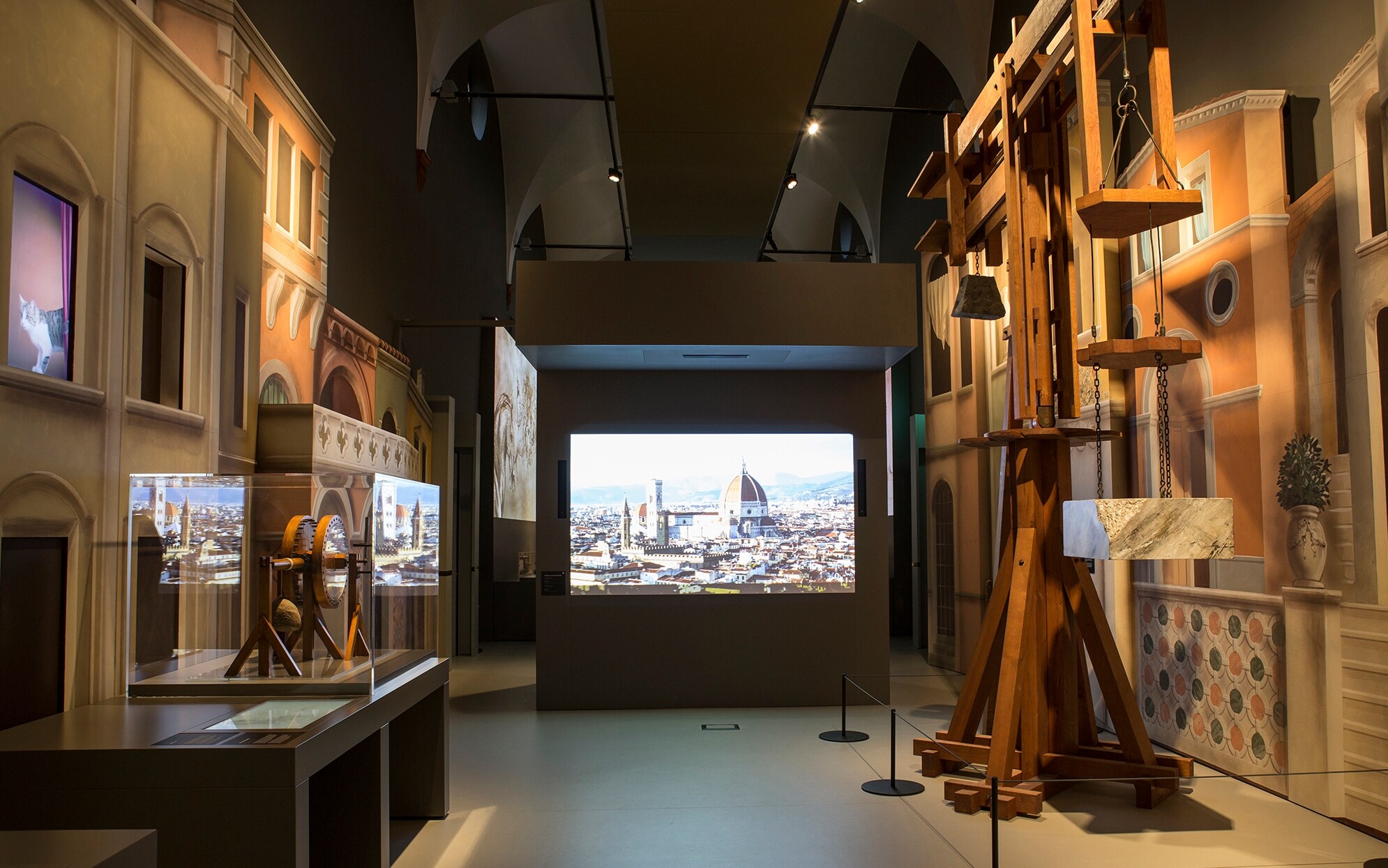Una sala delle Gallerie Leonardo