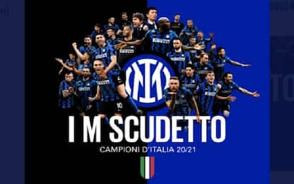 Scudetto Inter, il tweet: "Siamo noi i campioni dell'Italia"