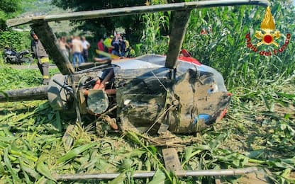 Elicottero cade in Valtellina, ferito il pilota