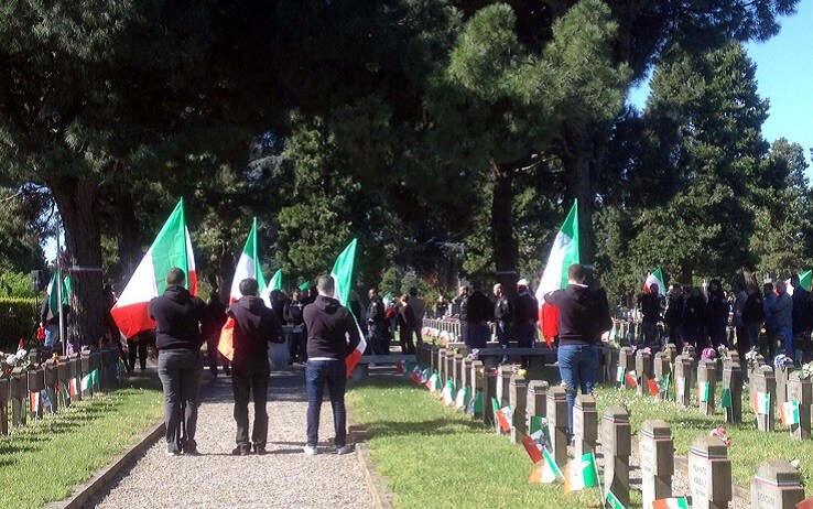 Un momento della commemorazione