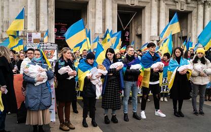 A Milano manifestazione contro la guerra in Ucraina