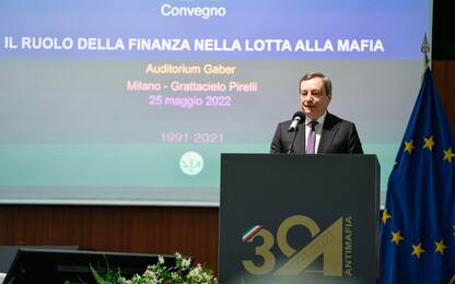Mafia, Draghi: Stato dev’essere presente, grati a Falcone e Borsellino