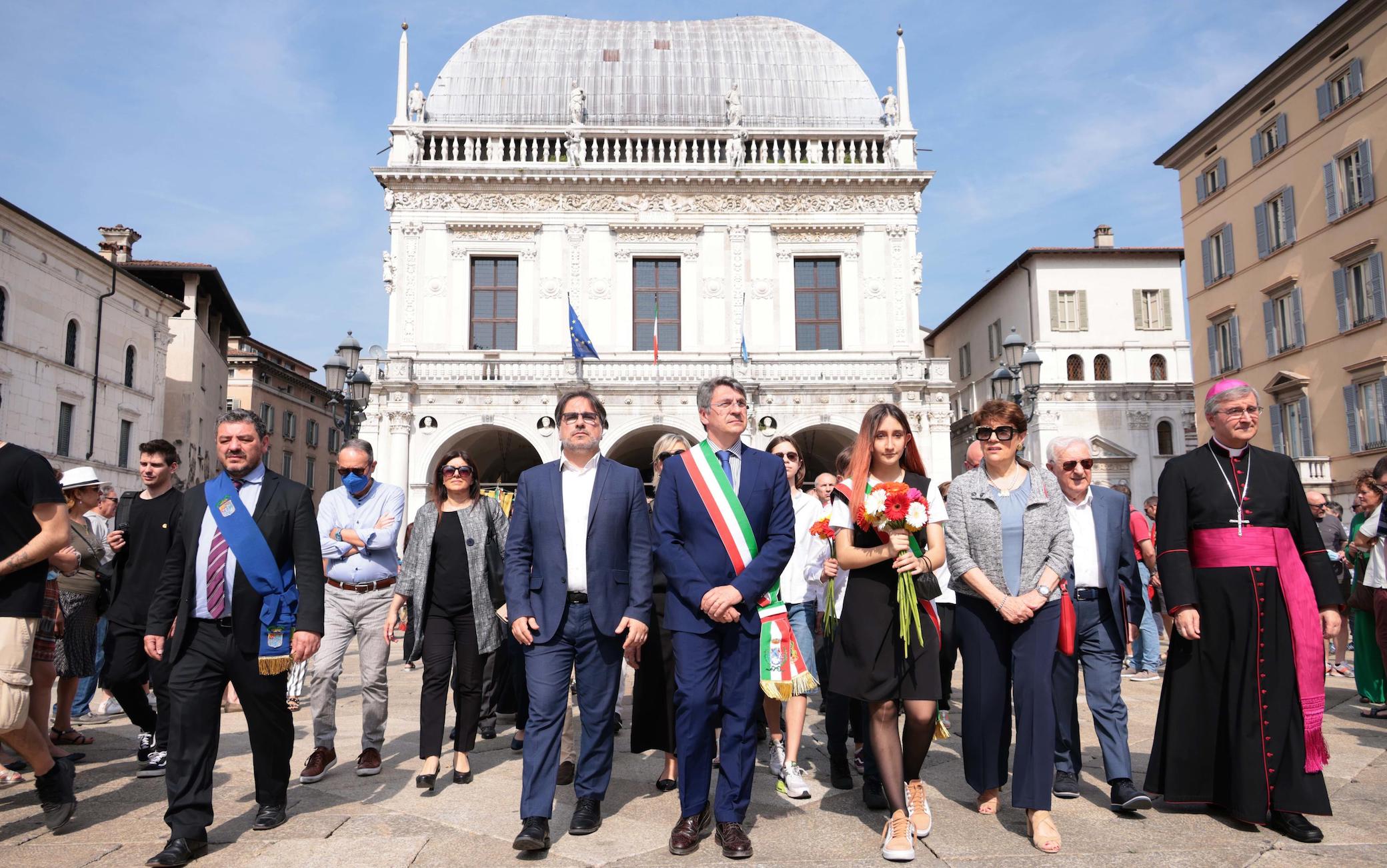 Un momento della commemorazione