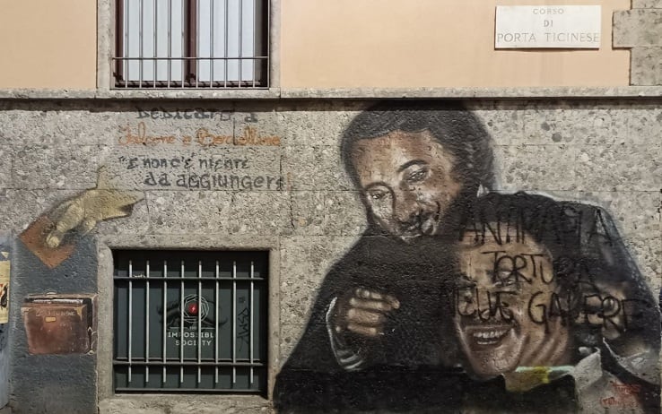 Imbrattato il murale di Falcone e Borsellino a Milano