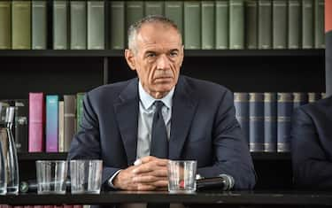 Carlo Cottarelli alla conferenza stampa per presentare le proposte del Pd per le imprese e partite Iva alla Fondazione Feltrinelli, Milano 21 Settembre 2020ANSA/MATTEO CORNER